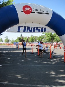 Dr perry Finishes his first Olympic Triathlon