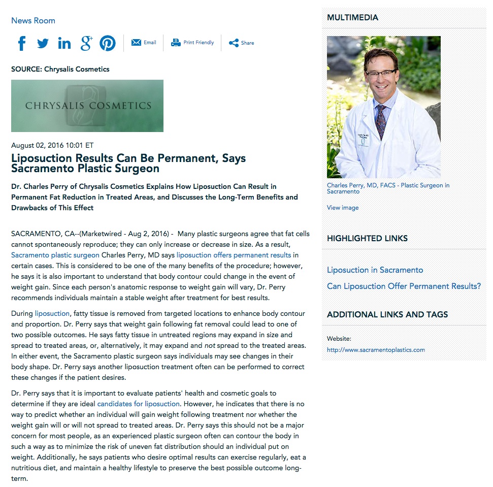Dr. Perry discusses how long liposuction results can last